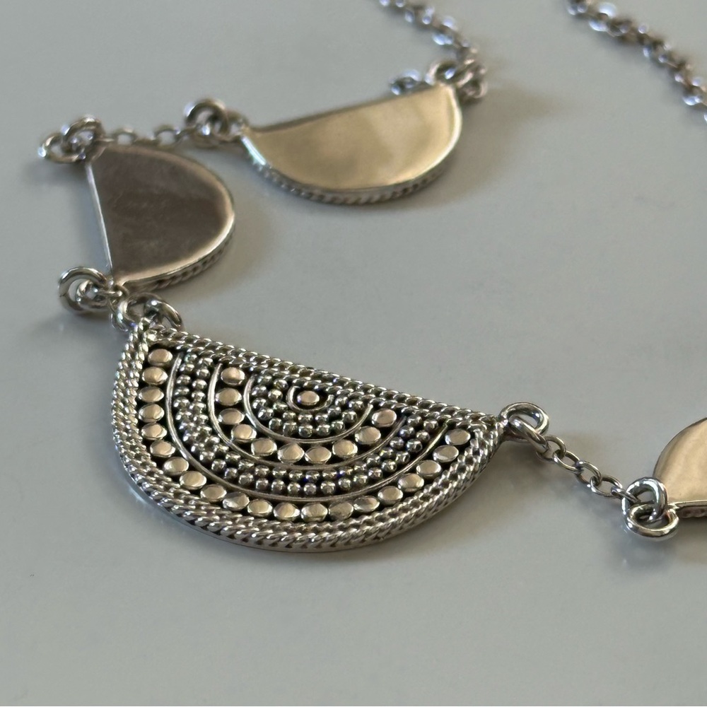 Anna Beck Half Circles Necklace in Silver - Picture 5 of 8